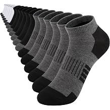 18 Pairs Boys Ankle Socks, Durable Reinforced Heel and Toe Ankle Socks for Kids Aged 4-10