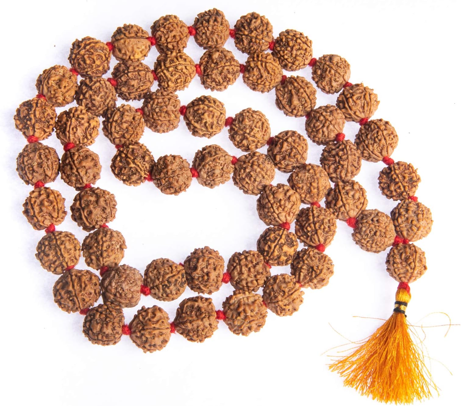 Certified Rudraksha Mala 5face(Panchmukhi) Authentic Genuine Rudraksha Beads Ornament Rosary Japa Mala Beads Necklace Puja | Prayer Beads | Meditation Beads