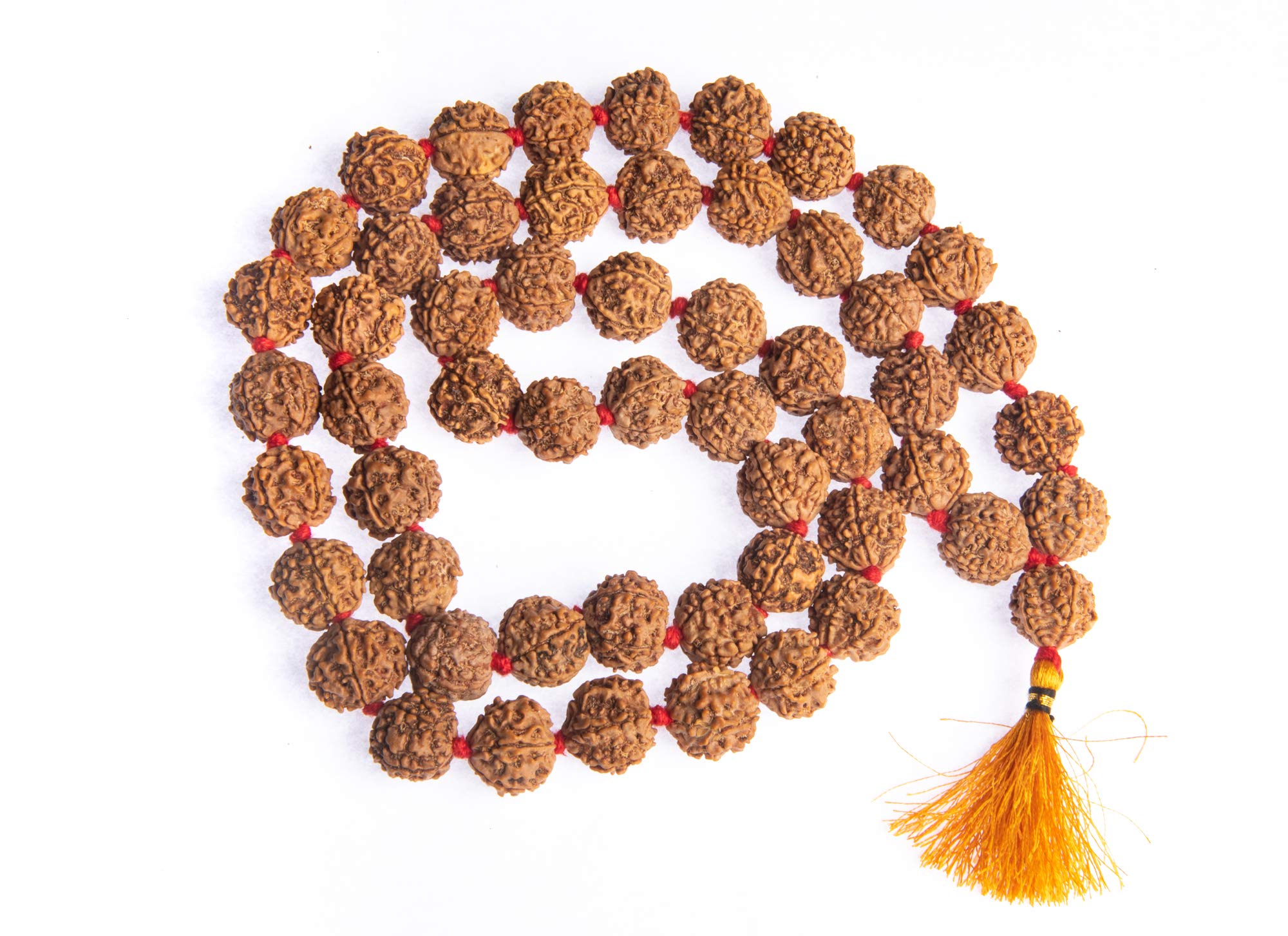 Certified Rudraksha Mala 5face(Panchmukhi) Authentic Genuine Rudraksha Beads Ornament Rosary Japa Mala Beads Necklace Puja | Prayer Beads | Meditation Beads