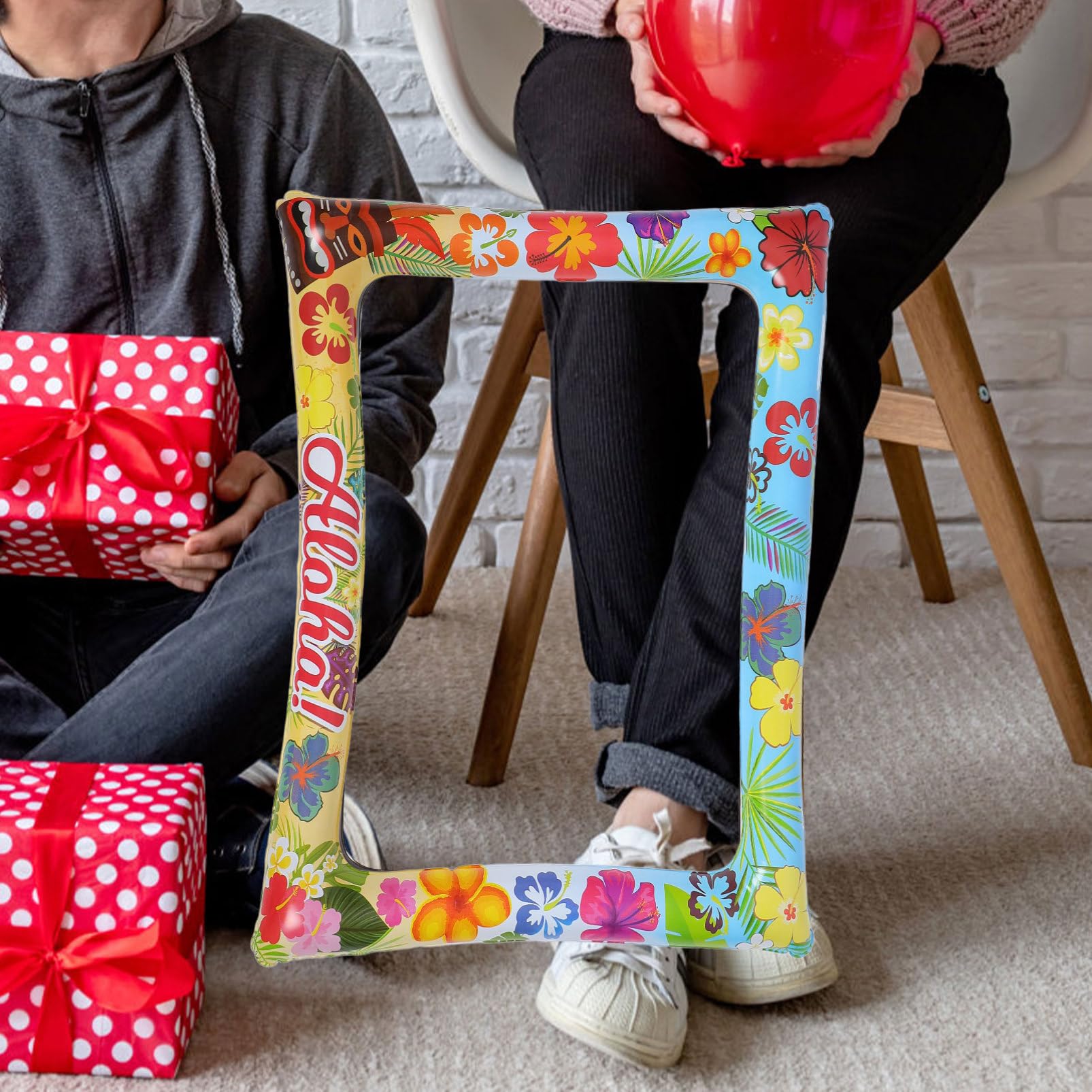 Toyvian 5 Stück Aufblasbarer Foto für Partys und Festivals Sommer Hawaii Stil Vielseitige Foto Requisite für Hochzeiten und Feiern Leichtes Kunststoffmaterial für Unvergessliche