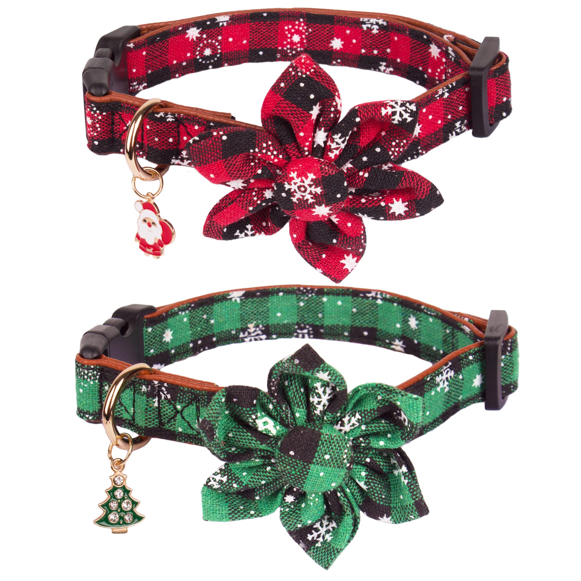ADOGGYGO Christmas Dog Collar with Flower - Image 4