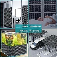 Vista 5 de Película de Privacidad para Ventana Oscura de Windimiley, Película de Vidrio Manchado para Control de Calor UV, Película Decorativa Arco Iris