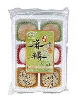 Vista 1 de Mong Lee Shang Mochi surtido, paquete variado, surtido mixto, mochi, pastel de arroz Mochi, 7.7 onzas, 6 piezas