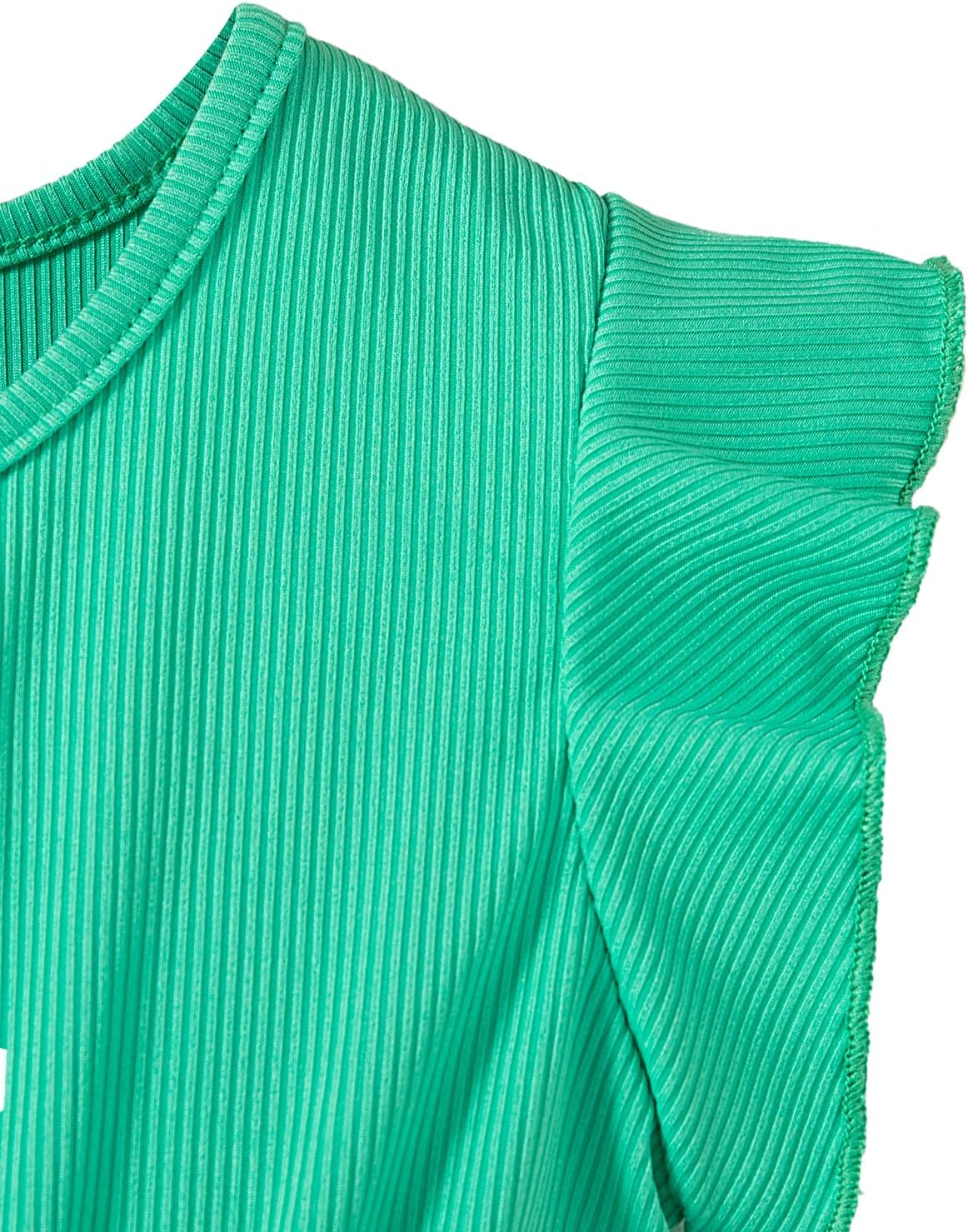 Little Girls Casual Dress Summer Spring Ruffle Short Sleeve Floral Dress Clothes 2-7 Years - Image 5