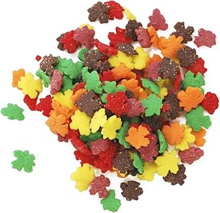 Dress My Cupcake Decorating Edible Cake and Cookie Confetti Sprinkles, Autumn Leaves, 2.2-Ounce