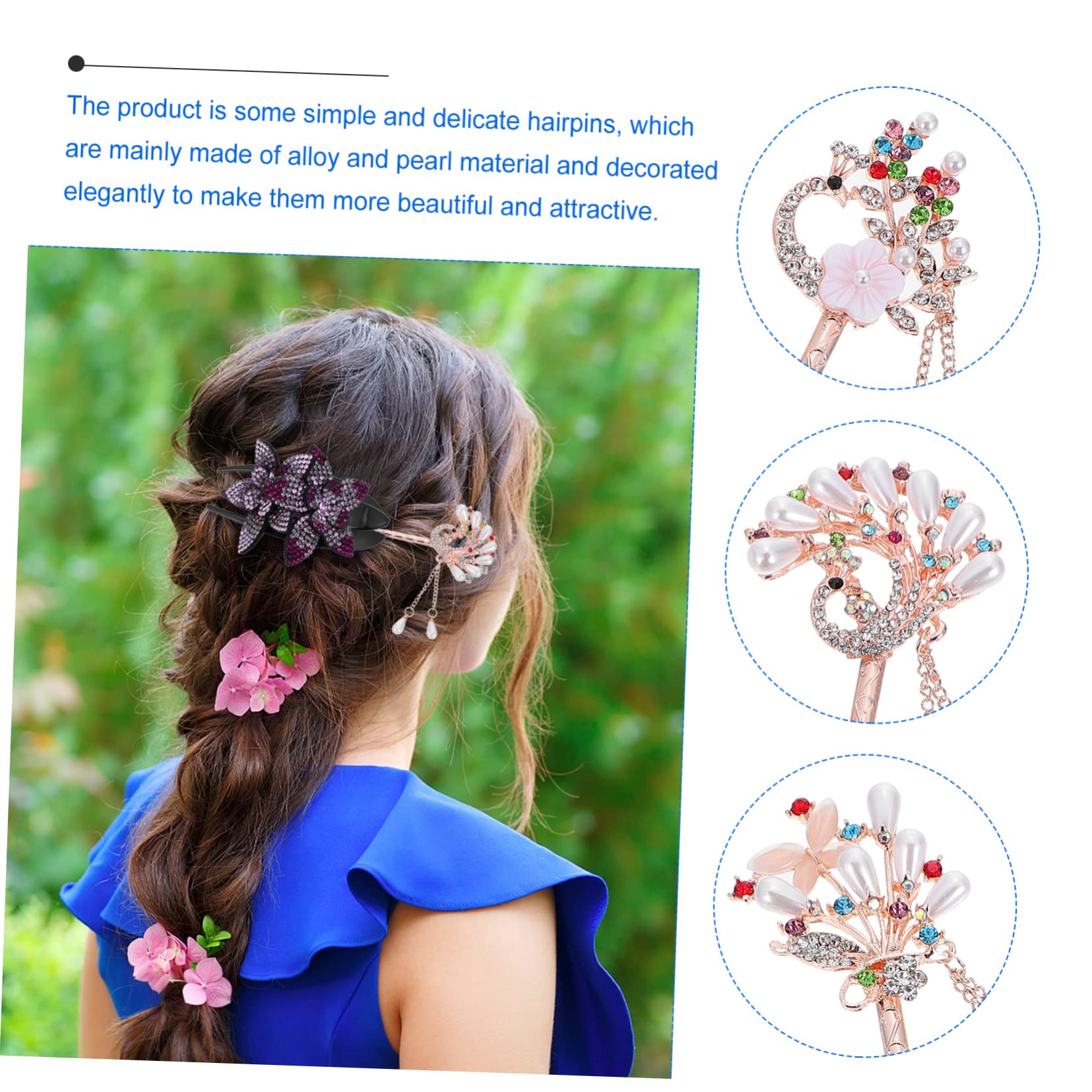 DOITOOL 12stücke Antike Haarnadeln Mit Zarten Perlen Und Dekorativen Quasten Für Hochzeiten Partys Und Tänze Haaraccessoires Für Und Mädchen