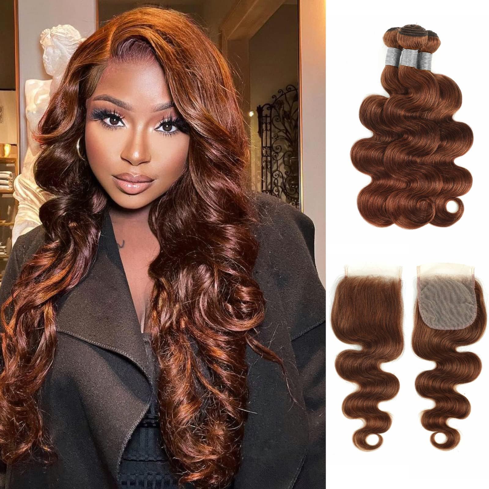 Detailed Human Hair Bundles With Closure Capture Photography Detailed Human Hair Bundles With Closure Capture Photography