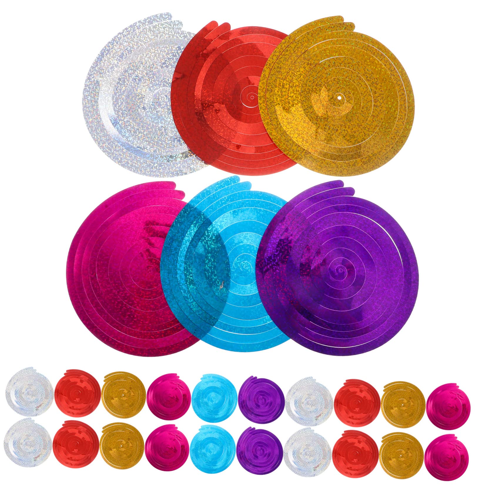 Amosfun 25 Set decorazione della festa decorazioni natalizie christmas decorations Decorazione di nozze turbinii sospesi decorazioni per feste decorazione di halloween sospeso pvc