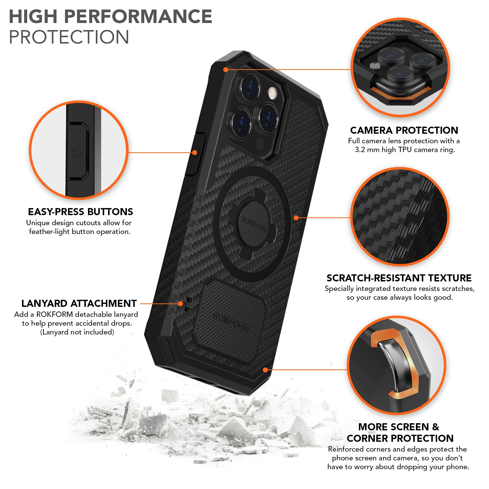 Rokform Magnetic Windshield Phone Mount - Secure 360° Rotation - View #4