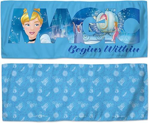 Miniatura 9 de Disney Disney WinCraft Disney Cenicienta Magic comienza dentro de una toalla de enfriamiento