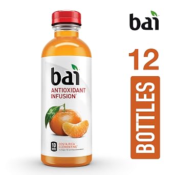Bai Costa Rica Clementine Antioxidant Infused Beverage, 18 Fluid Ounce (Pack of 12)