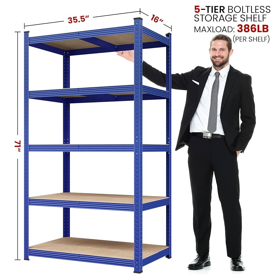 Amazon.com: Yaheetech Standing Shelf Units, 5 Tier Storage