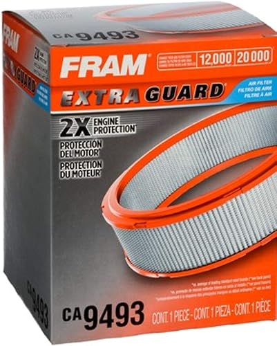 FRAM Extra Guard CA9493 - Filtro de aire de repuesto para modelos seleccionados Acura y Honda, proporciona protección de filtro de hasta 12 meses o
