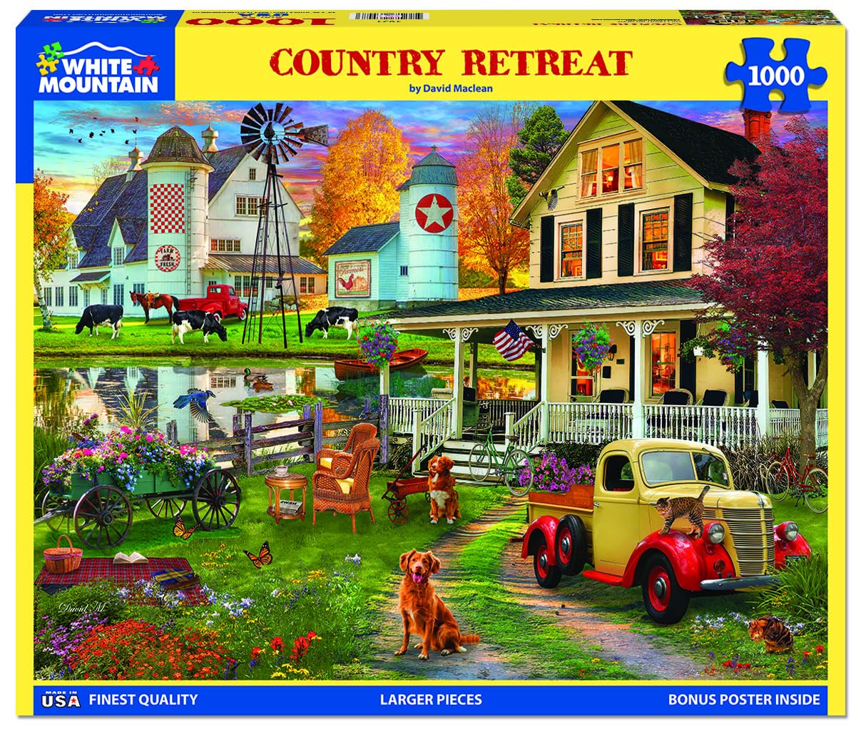 White MountainCountry Retreat - 1000 Piece Jigsaw Puzzle