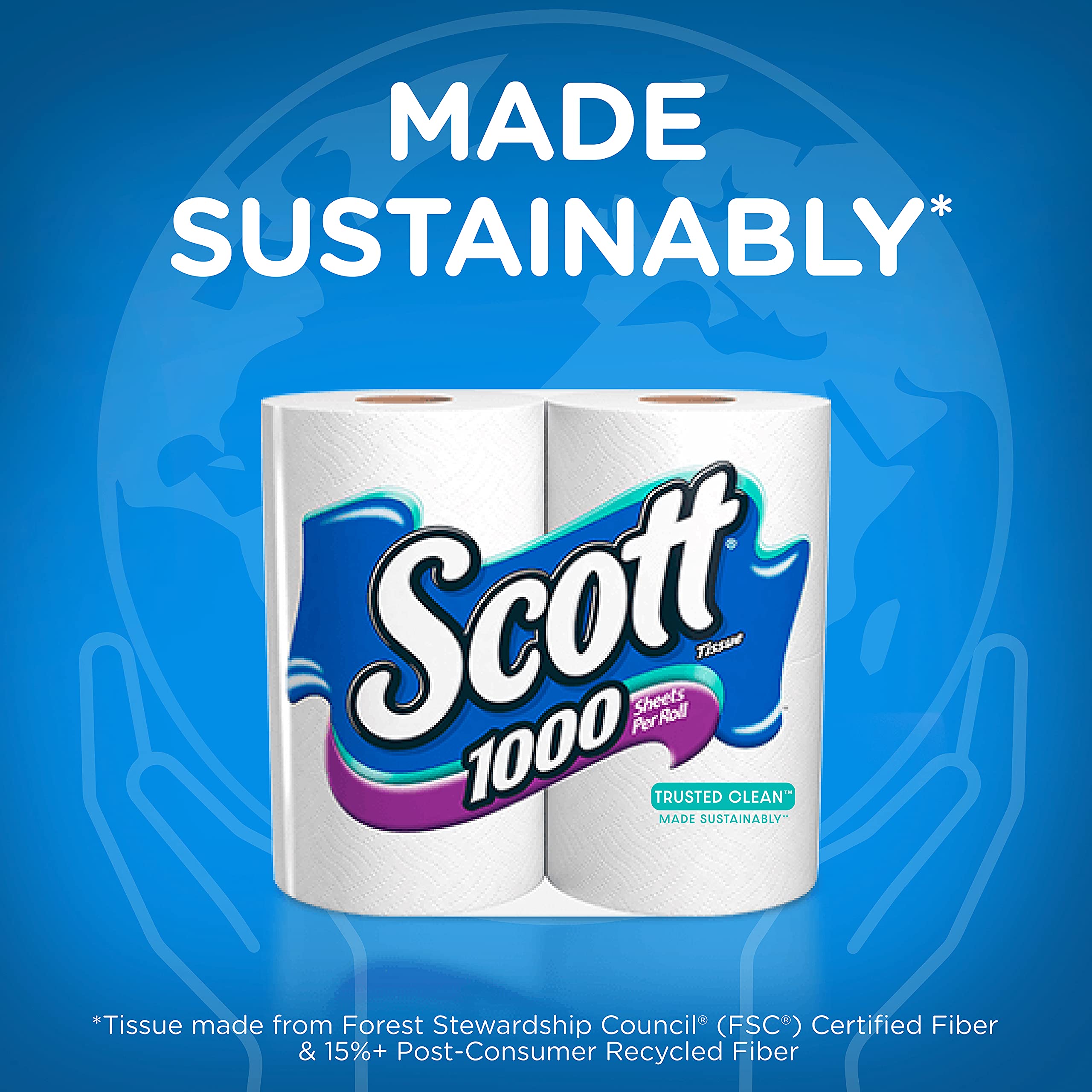 Scott Trusted Clean Toilet Paper, 32 Regular Rolls, SepticSafe, 1Ply Toilet Tissue Rolls Buy