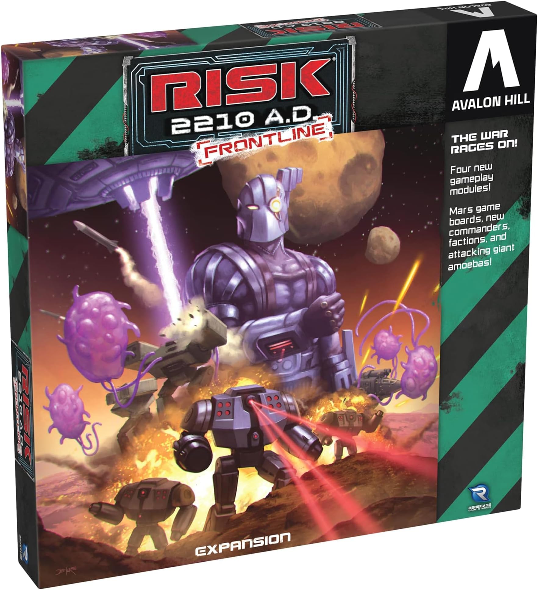 Renegade Game Studios Risk 2210 A.D. Frontline Expansion - Mars Strategy Game with Asymmetric Factions