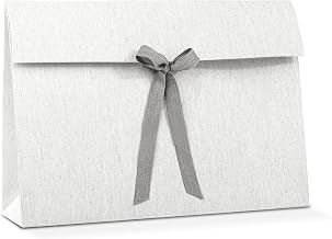 Single Luxury Gift Bag (15.74" x 11.02" x 3.93") - Ideal for Valentine's Day, Anniversary, Wedding and Bridesmaid - Gray