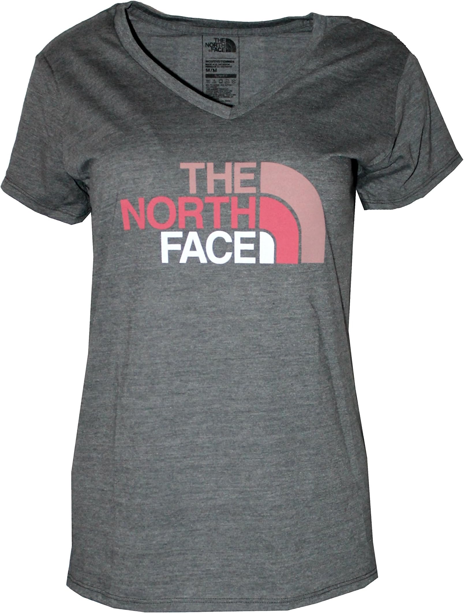 THR NORTH FACE The North FACEWOMEN’S Short-Sleeve Half Dome V-Neck Tri Blend Grey (Medium)