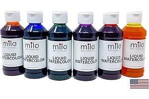 Milo Liquid Watercolors - 6-Pack of 4 oz Bottles