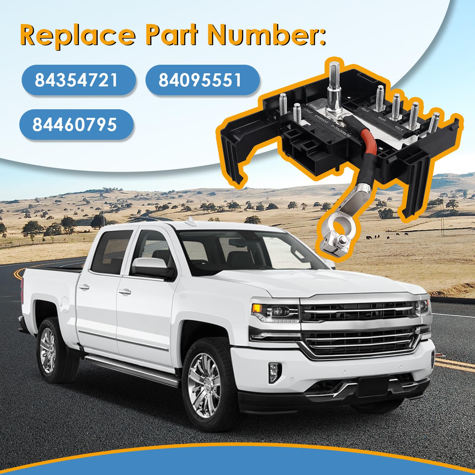 Battery Distribution Fuse Block For 2017-2019 Chevy Silverado & GMC Sierra - Replaces #84460795