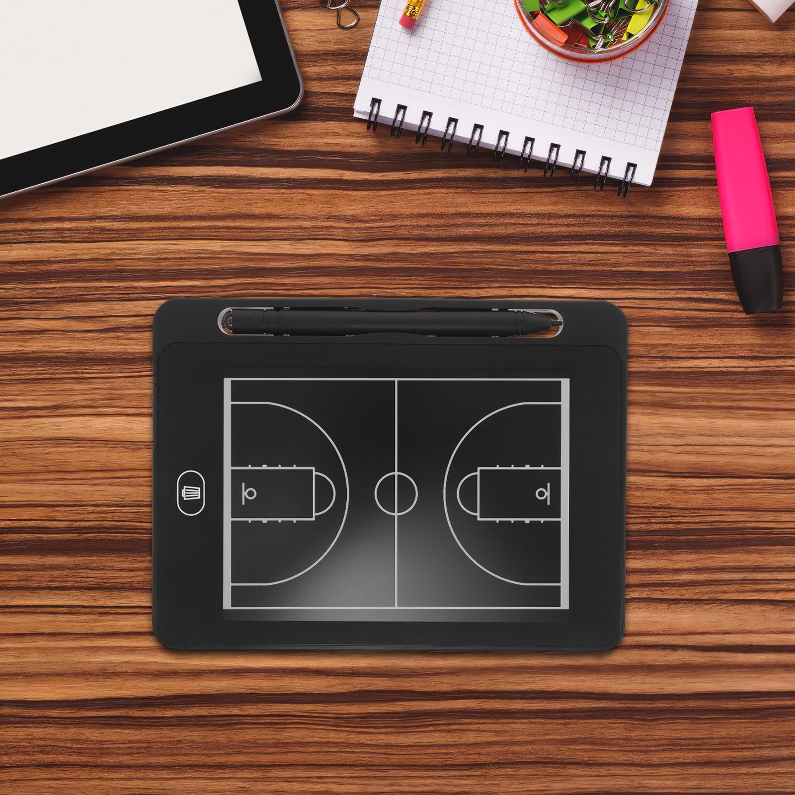 GLEAVI Lavagna Elettronica per Allenamento di Basket - Tavoletta Digitale con Penna per Allenamento, insegnamento e strategia di Gara (Senza Batteria)
