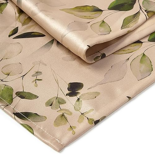 Miniatura 6 de Encasa Camino de mesa de comedor para 6 plazas, tela de sarga de poliéster, estampado digital de aluminio, tamaño 11 x 72 pulgadas, paño decorativo