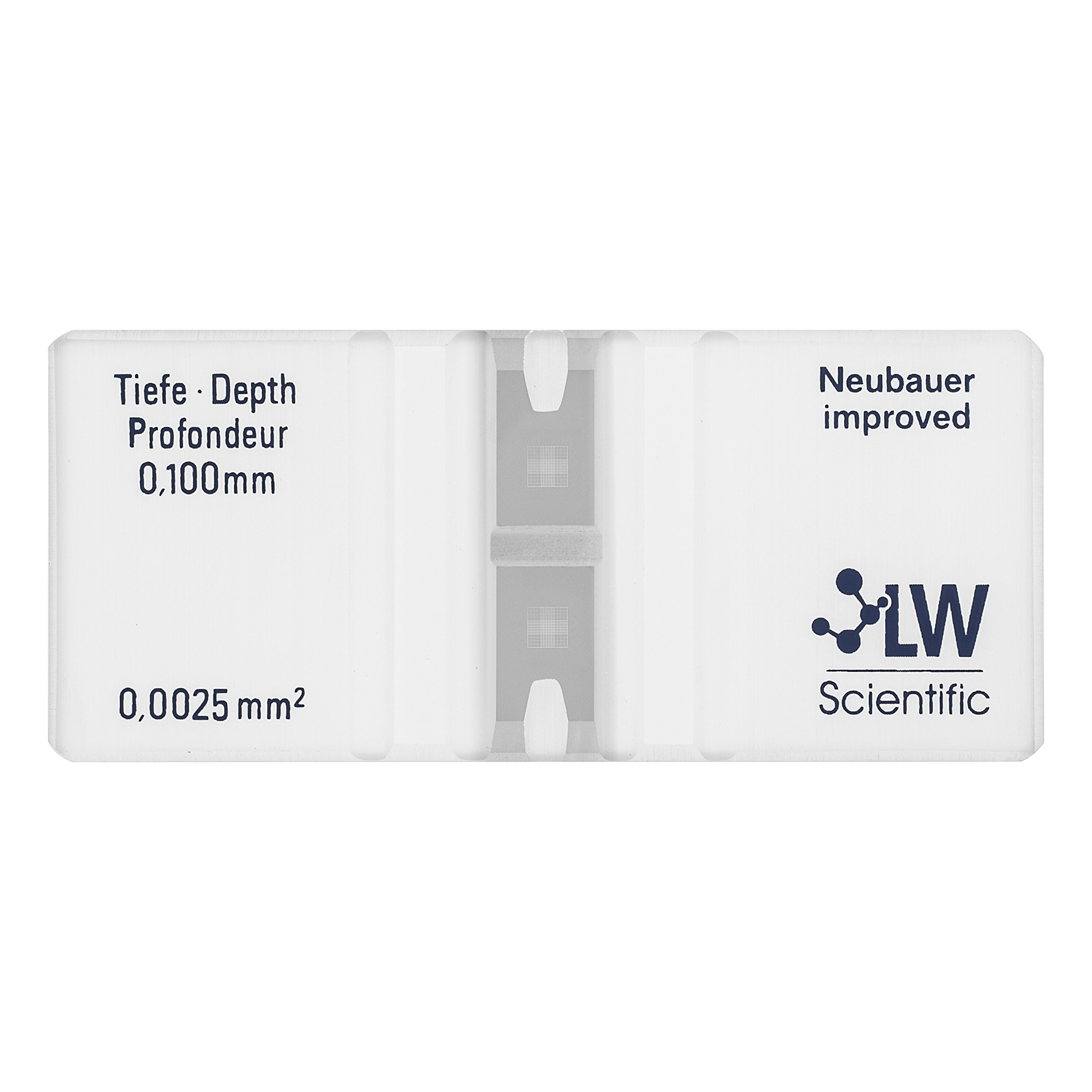 LW ScientificCTL-HEMM-GLDR Hemacytometer, Neubauer Bright Line, Double-Counting Chamber