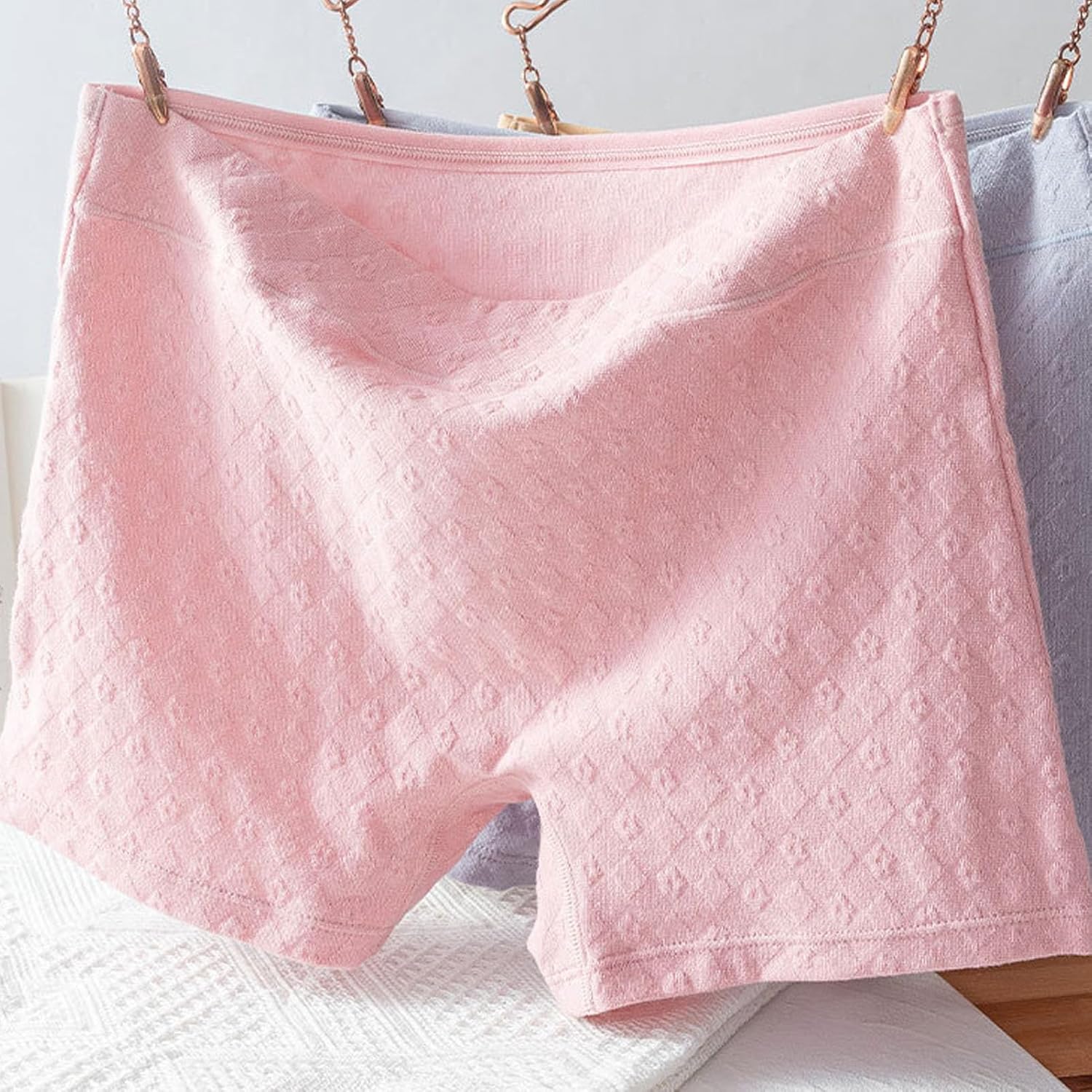 4pcs Senior Underwear for Elderly Women Cotton Boxer Briefs Loose Soft Panties Shorts for Middle Elderly Ladies - Image 3