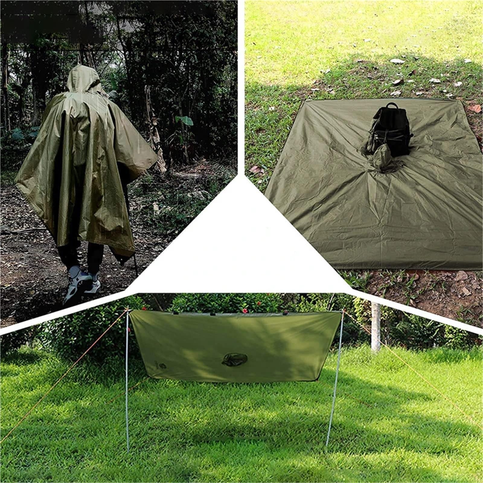Poncho de lluvia resistente for mochilero, impermeable, ligero, for adultos, de emergencia, for acampar, impermeable Universal for hombres y mujeres Para Hombre y Mujer