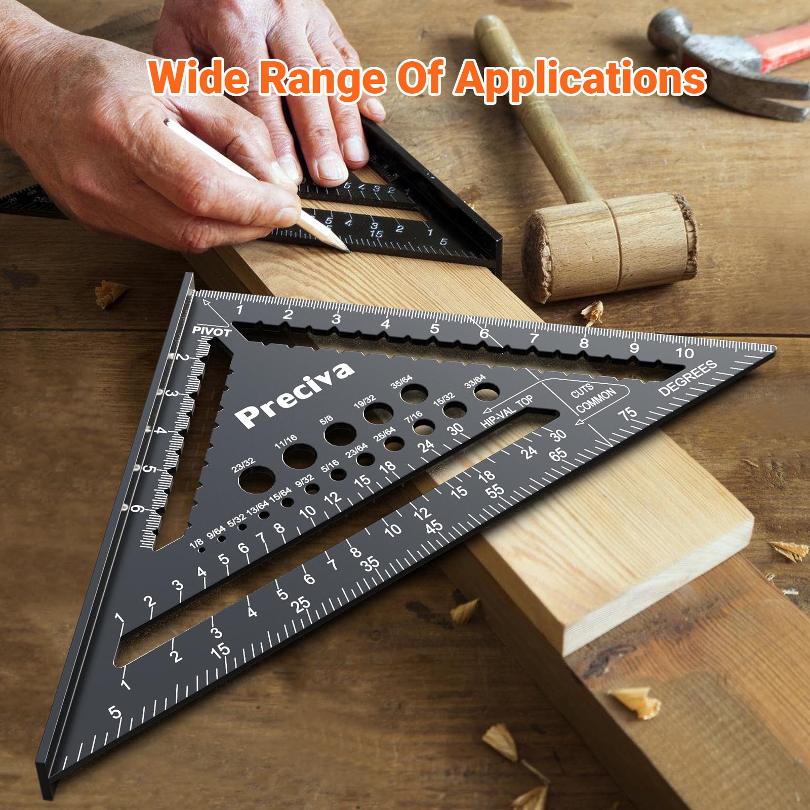 Preciva Carpenter Square Set - 12 & 7 Inch -7 Preciva Carpenter Square Set - 12 & 7 Inch -7