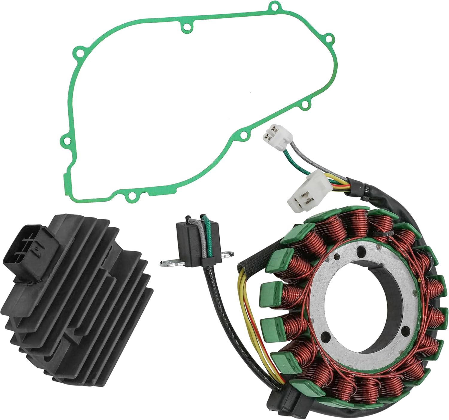 Caltric Stator Regulator Rectifier and Gasket Compatible With Arctic Cat Thundercat 1000 4X4 2008 2009 2010
