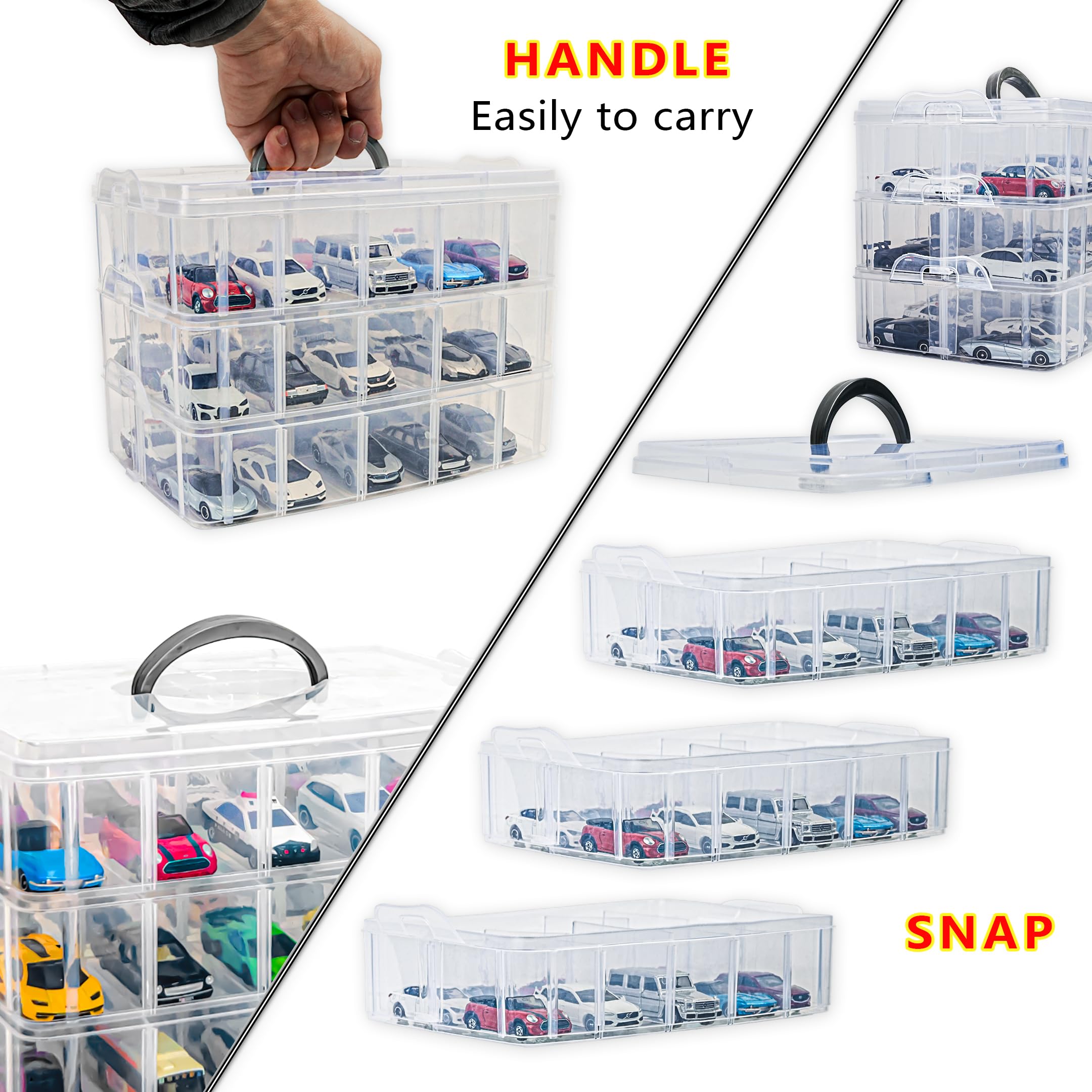 Amazon.com: YYDS Storage Case for 30 Hot Wheels,Toy Car Storage