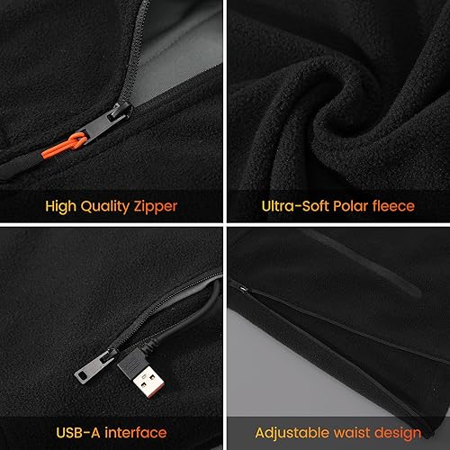 Miniatura 5 de ISOPHO Heated Vest for Men and Women, USB Charging Vest Heating for 8 Hours, Electric Heated Jacket