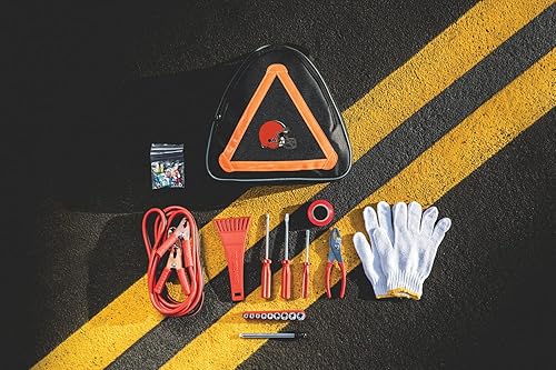 Miniatura 48 de PICNIC TIME NFL - Kit de emergencia para automóvil, seguridad en carretera, asistencia lateral con cables de puente y kit de herramientas