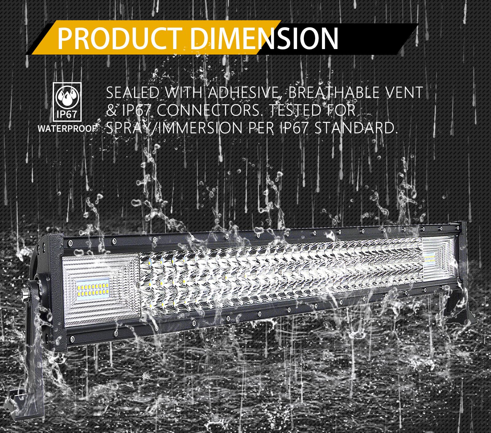 Willpower 32 pollice 405W Barra Led Fuoristrada Con 12V Cablaggio Kit, Impermeabile Barra a led 12v per Auto Trattore Camion ATV Barca 4x4