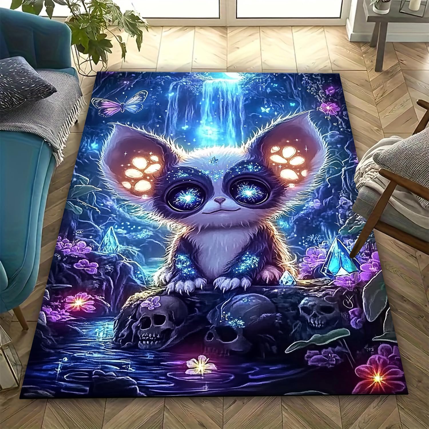 Paillasson de décoration intérieure salon et chambre tapis imprimé 3D 140x200 cm