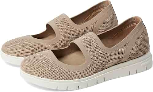 Amazon.com | David Tate Women's Comfy Knit Fabtic Flat Taupe