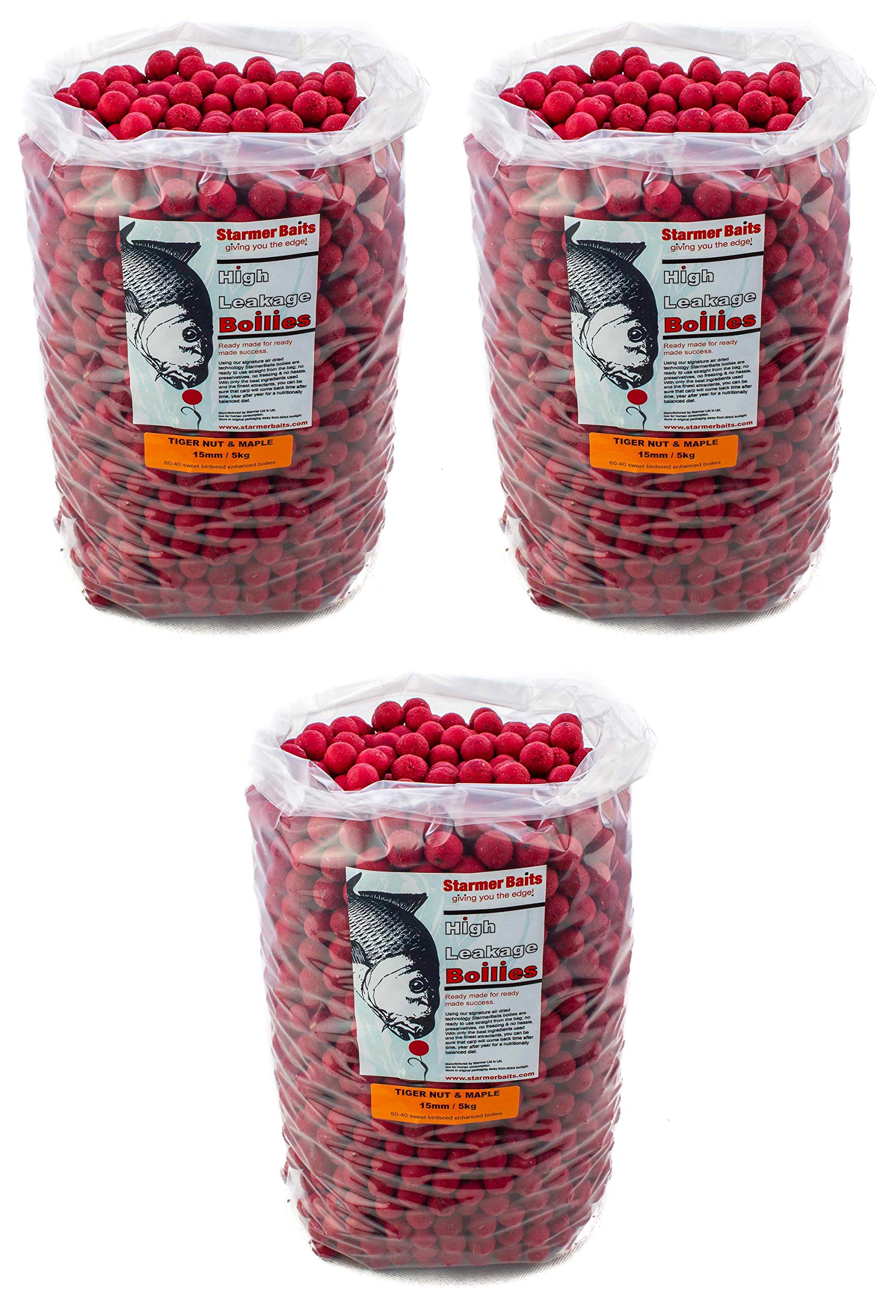 starmerbaits Tiger nut & maple boilies / 15mm / 15kg