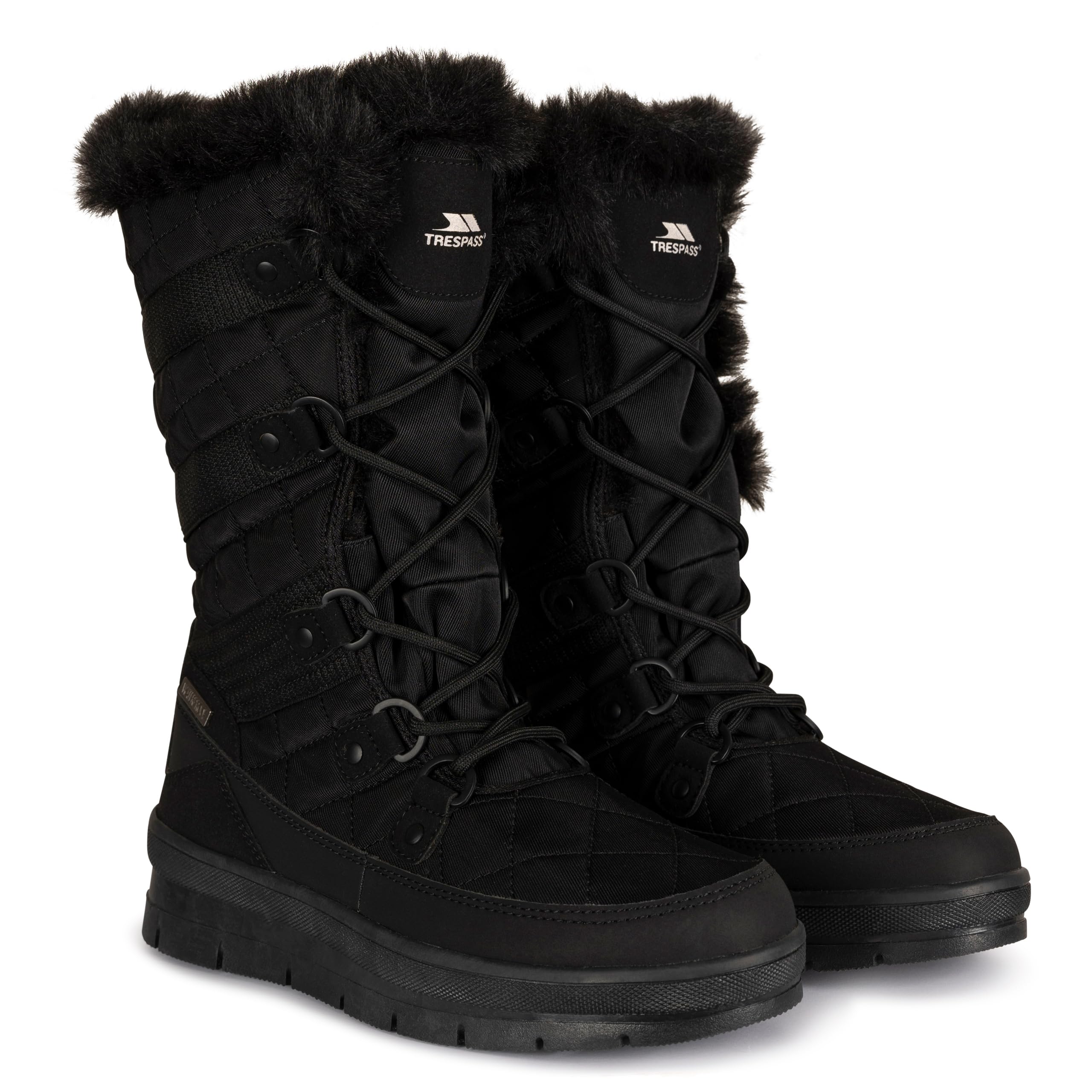 Trespass Evelyn - Botas de nieve para mujer, con forro polar, impermeables, para invierno