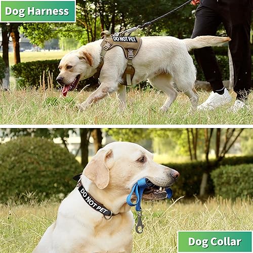 Miniatura 4 de Paquete de 6 parches para perros de servicio, parche de entrenamiento para perros con gancho trasero, parche de velcro impreso UV de 6 x 1 pulgadas