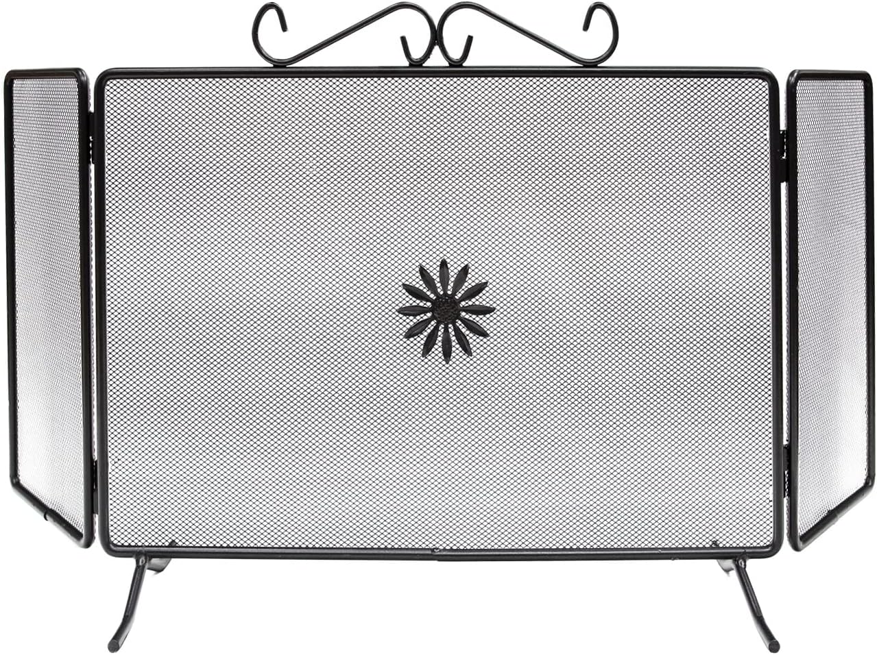 WOLFPACK Fireguard '3 Doors' in Wrought Iron, Twisted.