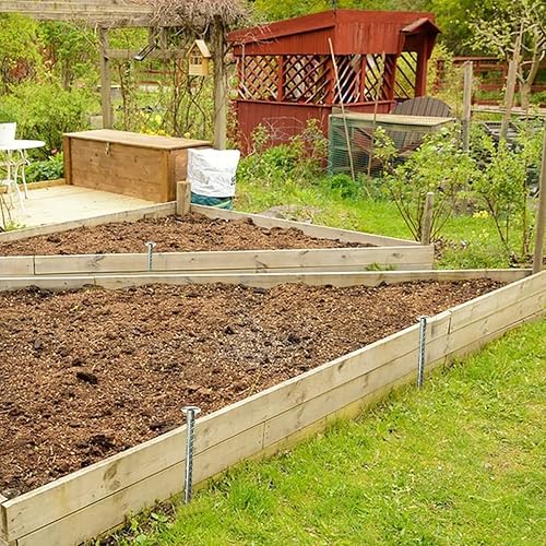 Miniatura 7 de FOMMEN Estacas de metal de 16 pulgadas para asfalto de 12 pulgada de diámetro, 6 estacas de tierra resistentes para golpes de velocidad, soporte de