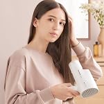 Panasonic EHNA2C Hydrating Nanoe Salon Travel Hair Dryer with Oscillating Quick Dry Nozzle, White