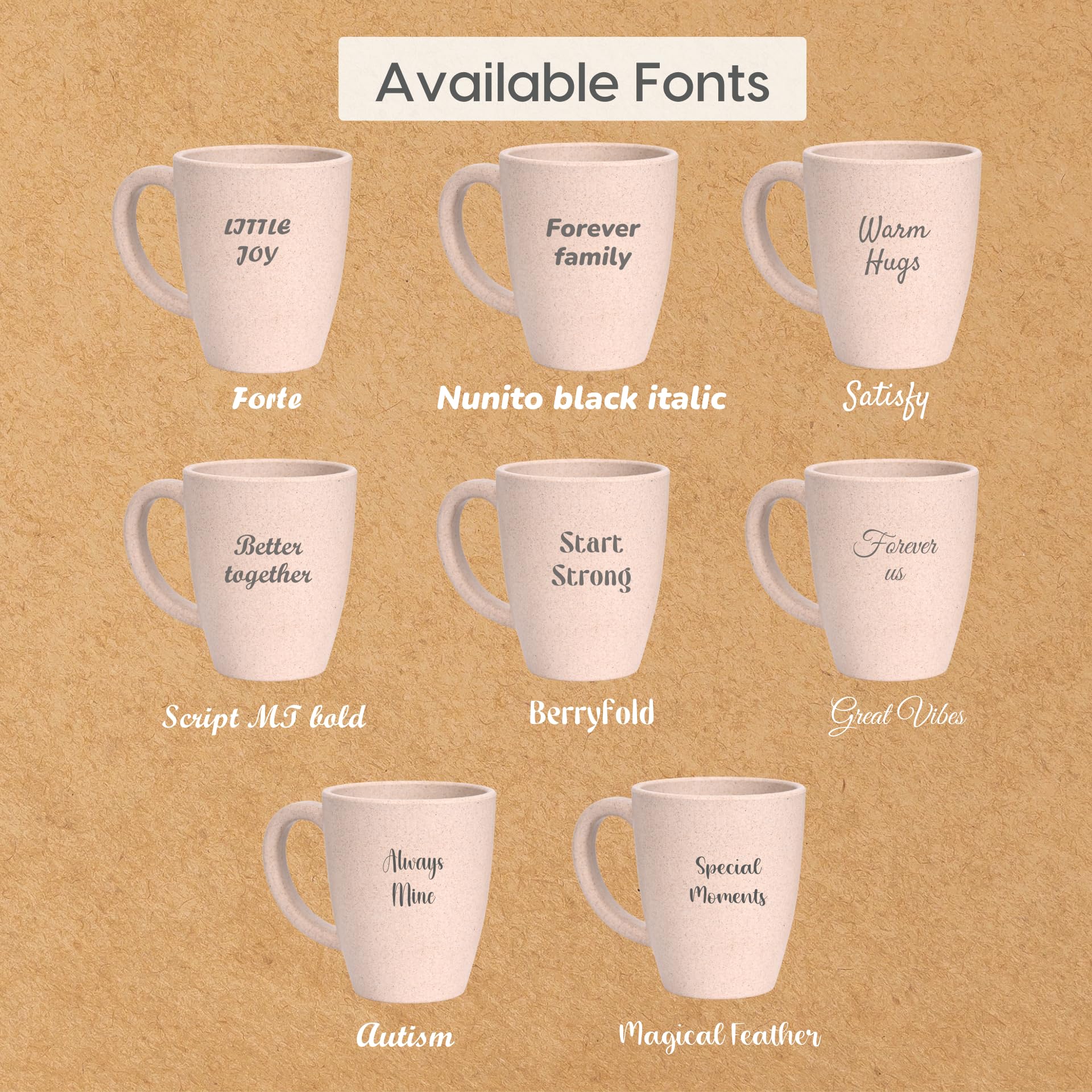 Eco-Friendly Custom Mugs - Rice Husk & Sustainable Gifts -8