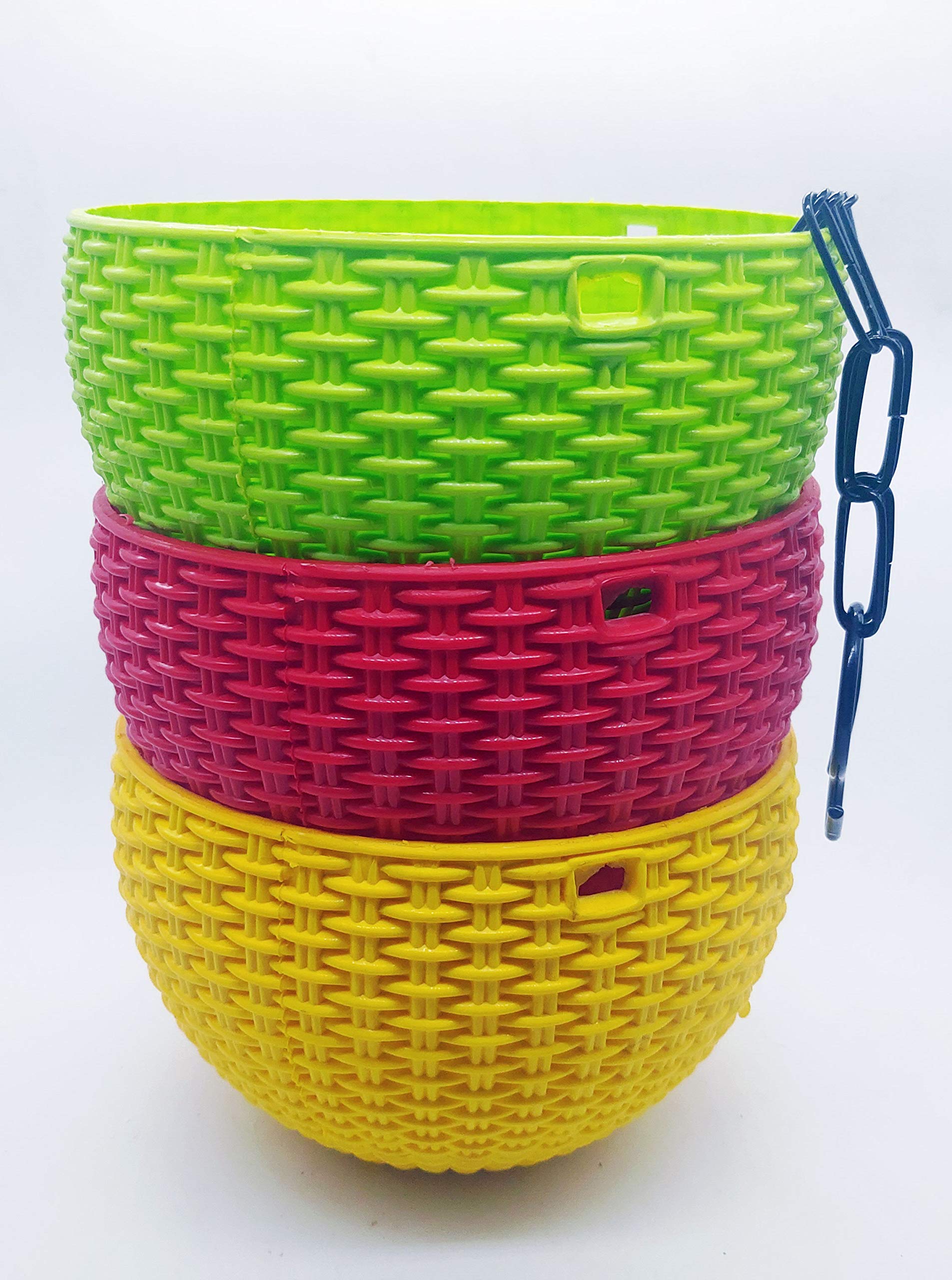 See full amazon price history chart for OshiGreens Home Decoration Hanging Flower Pot n Outdoor planters Pack of 3 Multi Color OshiGreens Home Decoration Hanging Flower Pot n Outdoor planters Pack of 3 Multi Color (B07L2RSP7F) Amazon Price History, Amazon Price Tracker
