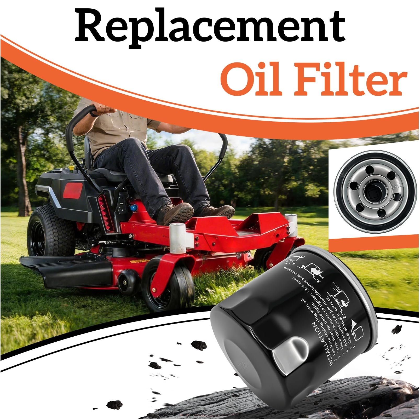 Amazon.com : Arpisziv Oil Filter 136-7848 Fit Toro Riding Mower V