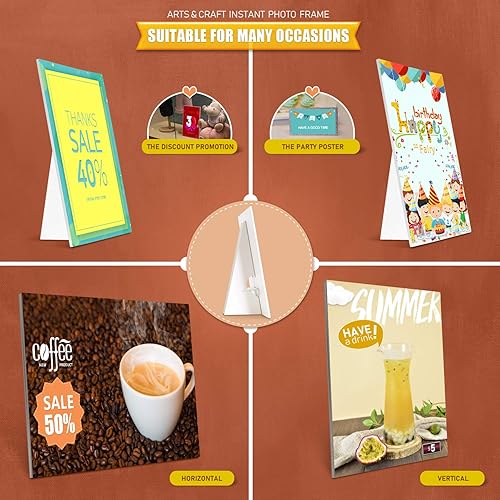 Miniatura 6 de Golden State Art, Parte trasera de caballete de cartón, soporte de caballete autoadhesivo, calidad de archivo, sin ácidos, doble ala de 7 pulgadas,