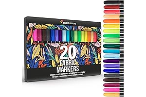Zenacolor Fabric Markers for Canvas Tote Bags
