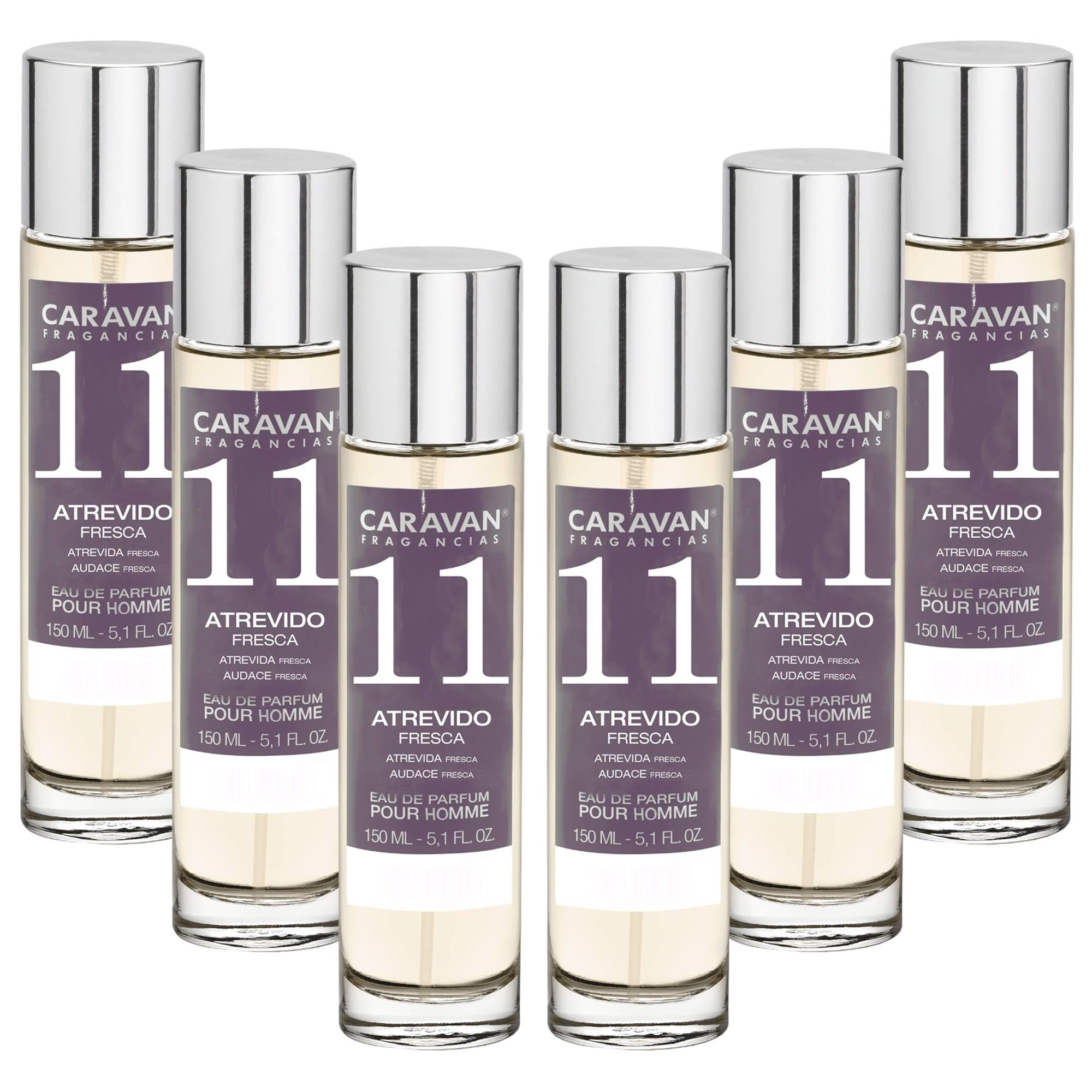 Set de 6x 150ml Caravan perfume de hombre Nº11