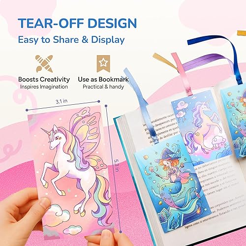 Miniatura 6 de JoyCat Paquete de 2 libros de pintura de bolsillo con agua para colorear para niños, juego de juguetes de actividades de arte y manualidades, kit